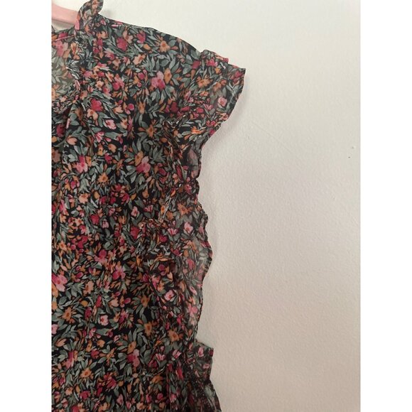 NWT BB Dakota by Steve Madden Ditsy Floral Boho Dress size XXL Sheer Cottage - Picture 4 of 8
